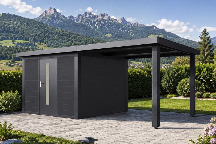 Wolff Finnhaus WPC Gartenhaus Frode - 28 mm