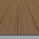 Vorschaubild NewTechWood Deluxe Vintage WPC-Terrassendiele Hohlkammer Teak  23 x 138 mm