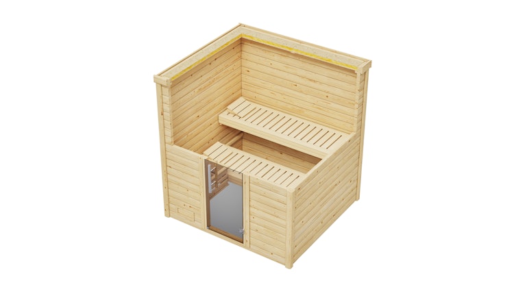 Weka Premium Massivholzsauna Bergen 1.8 - 45 mm