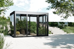 SunElements Design Gewächshaus/Sommergarten SunGarden Power mit 400 Wp PH-Dach 