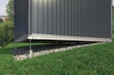 Erdschrauben-Fundament SmartBasePLUS für Biohort Metall Geräteschrank