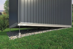 B-Ware Erdschrauben-Fundament SmartBasePLUS für Biohort Gerätehaus HighLine H5 und Panorama P5 (Einzel- und Doppeltür)