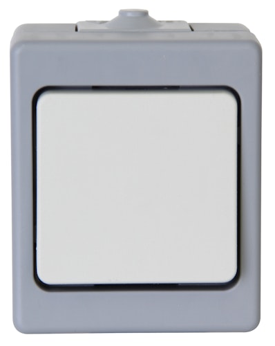 Kopp Universalschalter AP-Feuchtraum STANDARD grau