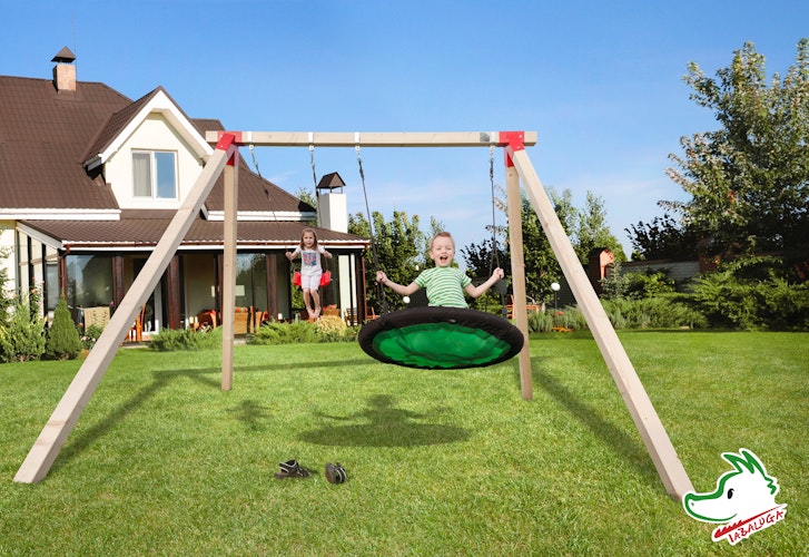 Weka Tabaluga Drachenschaukel inkl. Schaukelnest und Schaukelbrett