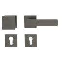 Vorschaubild Griffwerk Wechselgarnitur VAYA 265 MINIMAL MODERN fast2fix Fast2Fix  Rosetten eckig Knopf SQUARE Kaschmirgrau R