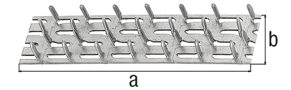 Alberts® Nagelplatte zum Einschlagen  102x25 mm