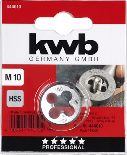 kwb HSS Schneideisen R25x9 M10 SB 444010