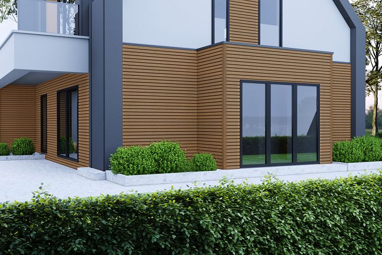 NewTechWood WPC Fassadenverkleidung Castellation Pro 65  BSK D 33 x 180 mm