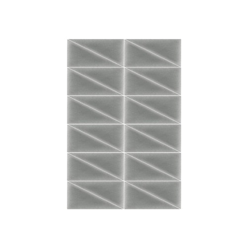 Mollis Polsterpaneel Grau 15x30 cm