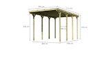 Karibu Caravan Carport - kesseldruckimprägniert