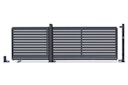 Vorschaubild dz VIDUAL Slide Schiebetor Line 100 x 20 mm Rechteckprofil  Distanz 18 mm 
