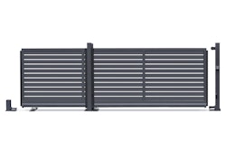 dz VIDUAL Slide Schiebetor Line 100 x 20 mm Rechteckprofil  Distanz 18 mm 