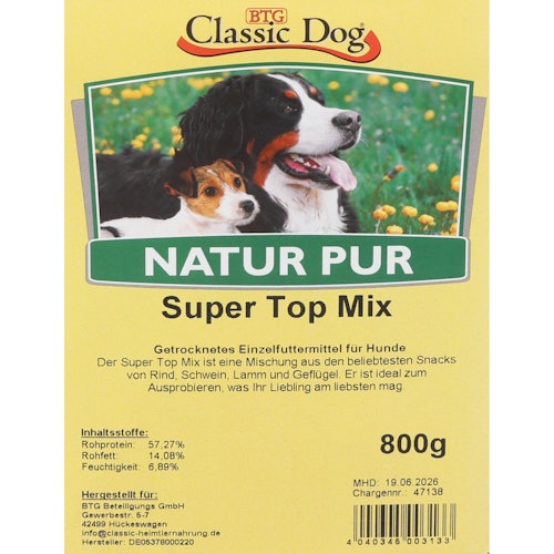 Classic Dog Snack Super Top Mix 800g im Eimer