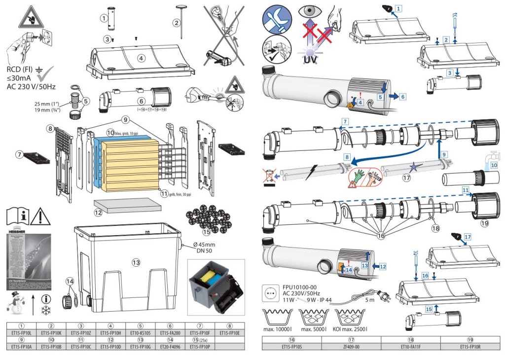 Explosionszeichnung Ersatzteile