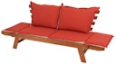 Vorschaubild Garden Pleasure Bank FORTUNA, 195 cm, Eukalyptus / Kissen 100 % Polyester