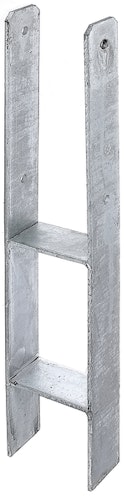 Alberts® H-Pfostenträger 300x60x6mm Gesamtlänge 600mm für verschiedene Pfostenstärken