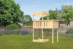Akubi Kinderspielturm Ritterburg Löwenherz mit Anbauplattform