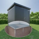 Erdschrauben-Fundament SmartBasePLUS für Biohort Metall Geräteschrank
