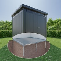 Erdschrauben-Fundament SmartBasePLUS für Biohort Metall Geräteschrank