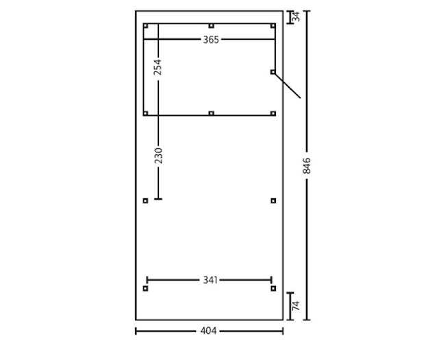 Skan Holz Emsland - Flachdach Carport aus Leimholz Breite 404 cm