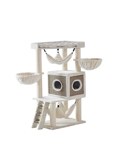 NOBBY Kratzbaum "JUAN" cream; 80 x 50 x 166 cm