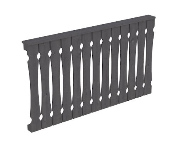 Skan Holz Brüstung Balkonschalung für Terrassenüberdachung Leimholz