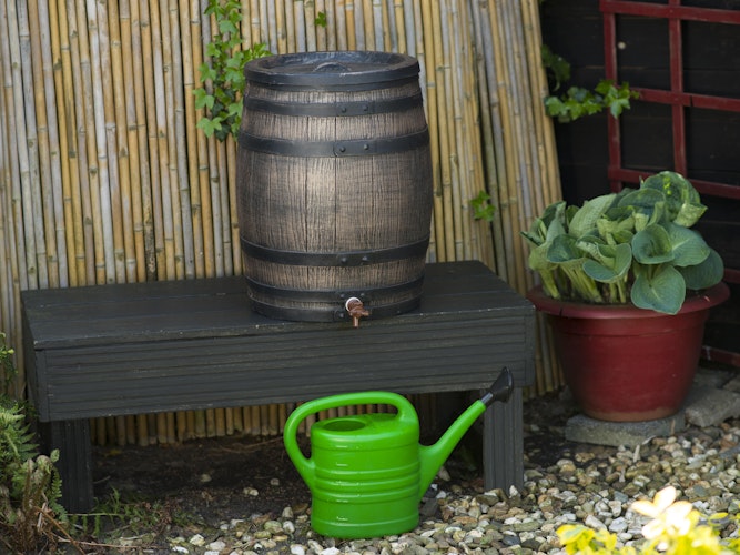 Ubbink Regenwassertank, Tonne rund (Modell Whiskey) - 120 l