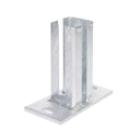 Vorschaubild Alberts® Pfostenträger f.Eckpfosten Doppelstab-Gittermatten,anth,z.Aufschraub.f.60x60mm 