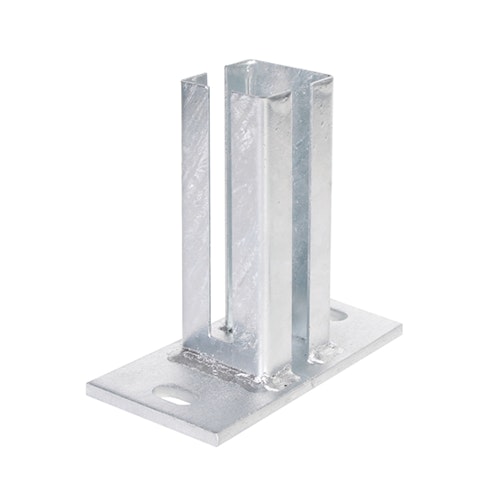 Alberts® Pfostenträger f.Eckpfosten Doppelstab-Gittermatten,anth,z.Aufschraub.f.60x60mm 