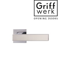 GRIFFWERK Griffpaar für Schlosskasten CUBICO PIATTA Edelstahl matt