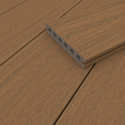 NewTechWood Deluxe Vintage WPC-Terrassendiele Hohlkammer Teak  23 x 138 mm