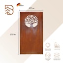 Vorschaubild Badeko Parawand „Lebensbaum“ in Edelrostoptik