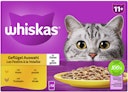 Vorschaubild Whiskas 11+ Geflügel Auswahl Gelee Multipack 12 x 85 Gramm Katzennassfutter