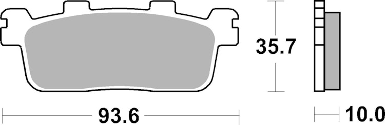 SBS Scooterbelag 195HM Street Ceramic