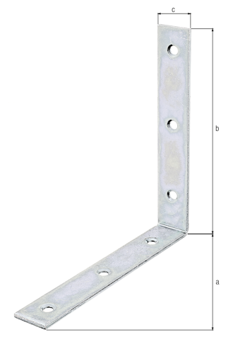Alberts® Stuhlwinkel, sendzimirverzinkt, TxHxB 150x150x25 mm 332457