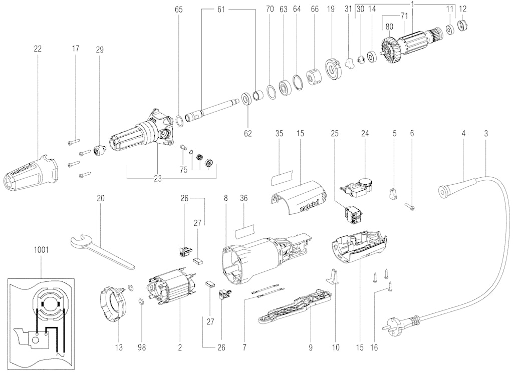 Explosionszeichnung Ersatzteile