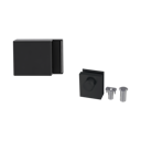 Vorschaubild Griffwerk PURISTO S -Graphitschwarz Ganzglastürbeschlagset -3-teiliger Bandsatz -ohne m. Magnetf./Türschn. Nr.2/Festst.set -Gegenkasten