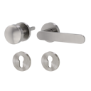 Vorschaubild Griffwerk Wechselgarnitur AVUS rund - Samtgrau, Kaschmirgrau, Graphitschwarz