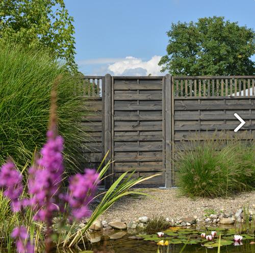 OSMO Sichtblende Borkum - geschlossen 178x178 cm Kiefer kdi Grau