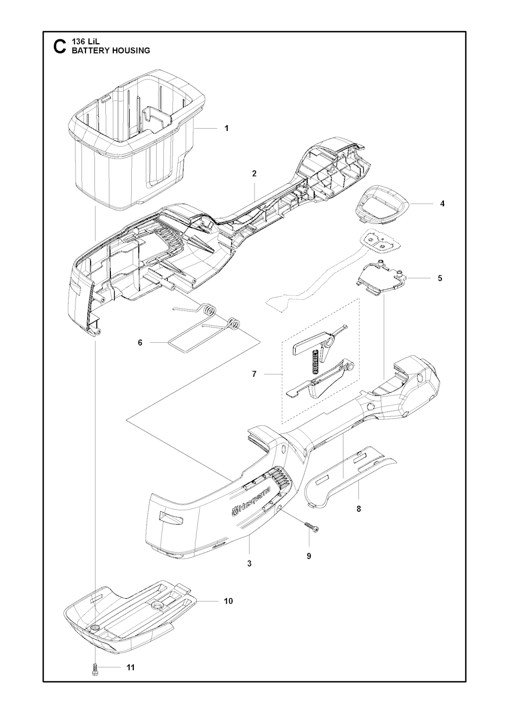 Explosionszeichnung Ersatzteile
