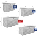 Vorschaubild B-Ware Biohort Freizeitbox Metallbox 134 x 62 x 71 cm (Gr. 130) silber-metallic 