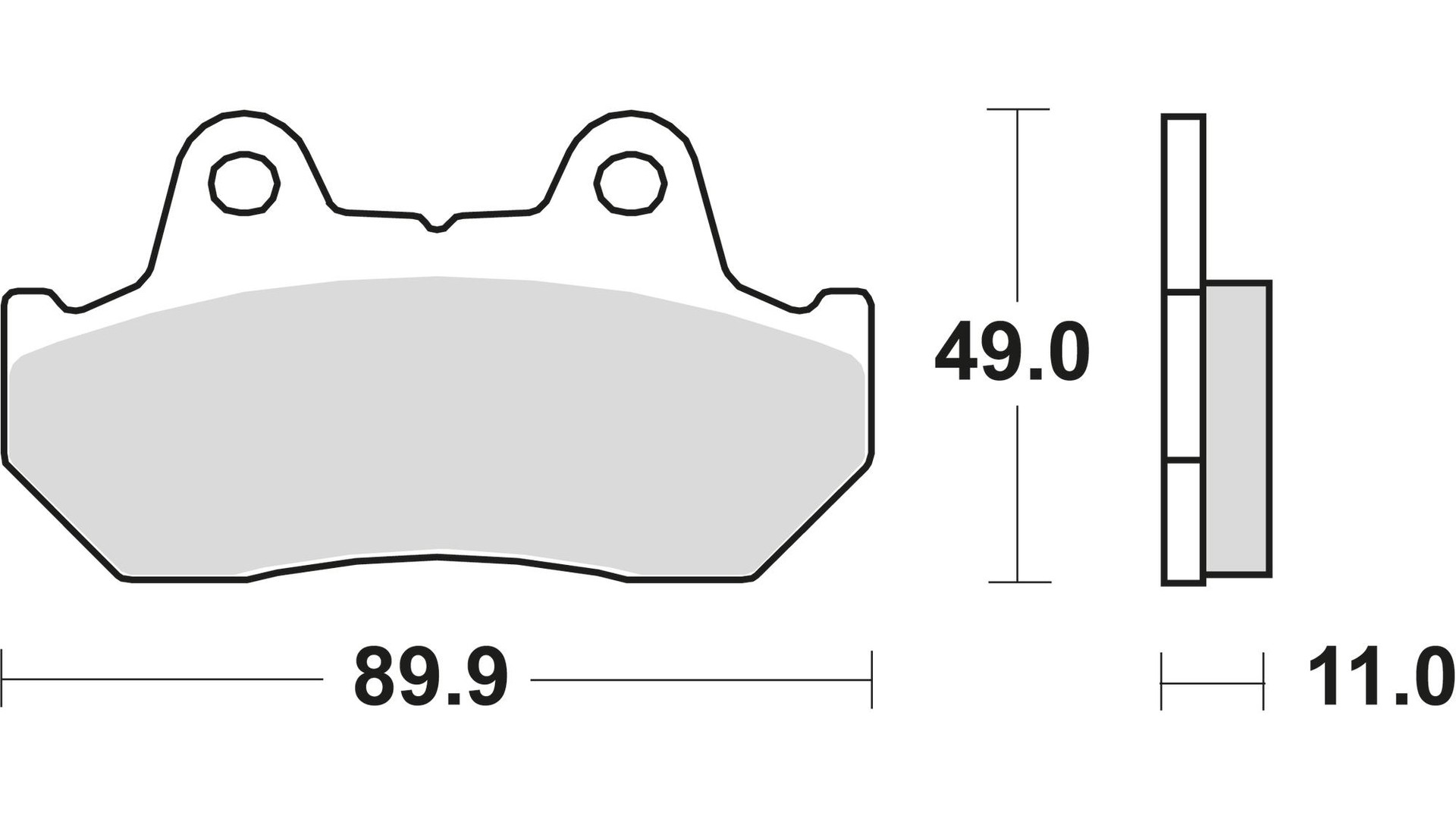 TRW Bremsbelag Typ SH Sintermetall mit ABE, Bremsbelag "MCB 512" Satz
