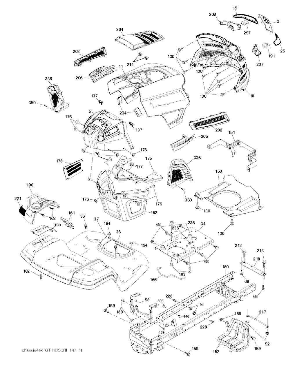 Explosionszeichnung Ersatzteile