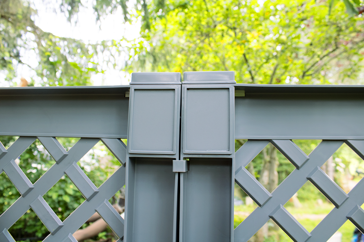 KHW Pflanzkasten groß mit Zentralspalier (2-tlg.) 100 cm - 2er Set