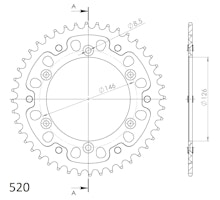 Supersprox Stealth-Kettenrad 520 44Z (Gold)