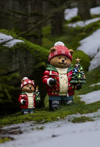 Konstsmide Weihnachtsbeleuchtung LED Teddybär klein batteriebetrieben