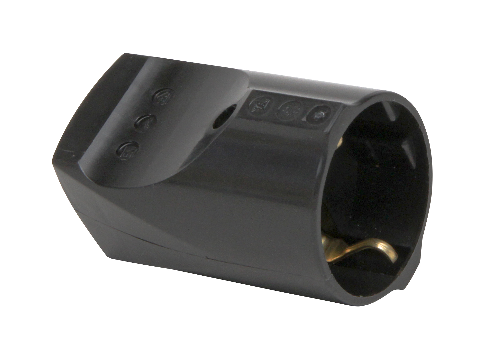 Kopp Kunststoff-Schutzkontakt-Kupplung 16A schwarz