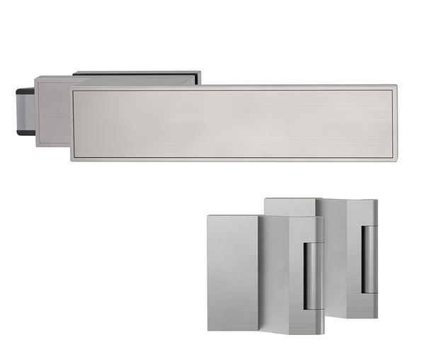 GRIFFWERK Glastürbeschlagset FRAME unverschließbar R Standard 3-tlg ...