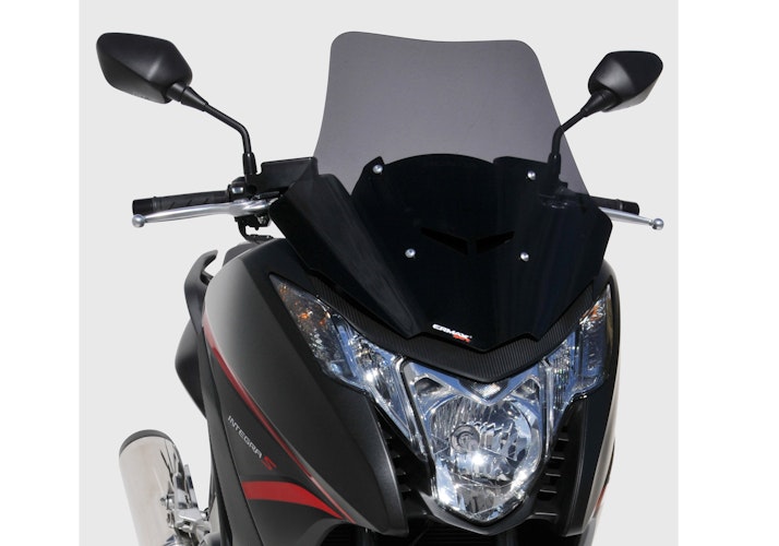ERMAX Scooterscheibe Sport Acrylic durchsichtig Schwarz getönt für HONDA Integra 750