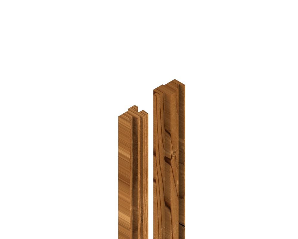 OSMO Sichtschutz TRIO Set Anfangs-/Endprofil 1760 x 70 x 25 mm